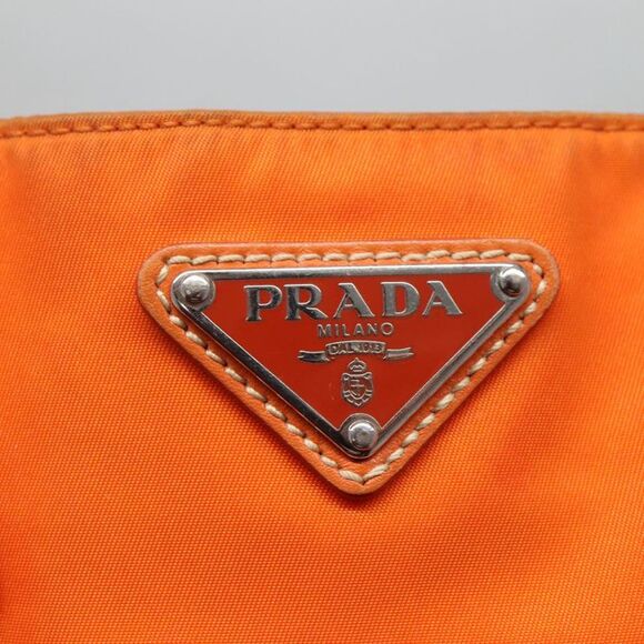 Prada Tessuto Orange Synthetic Shoulder Bag (Pre-Owned) - Picture 15 of 16